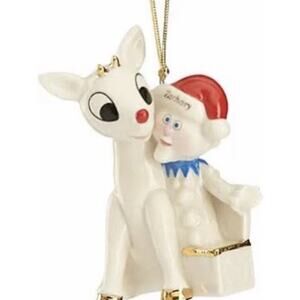 Lenox Rudolph And Charlie In The Box Ornament 2015 Christmas Island Misfit Toys
